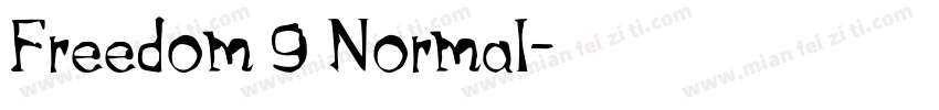 Freedom 9 Normal字体转换